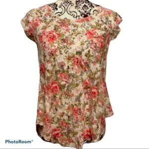 RUE 21 Dressy sheer flower top.